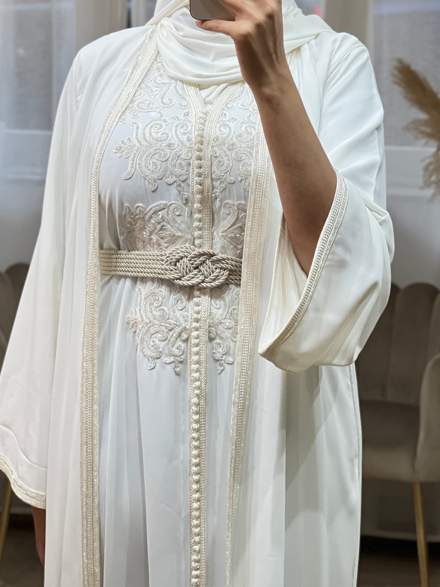 KIMONO AMIRA/ WEISS